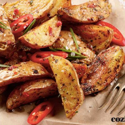 batata rustica assada crocante