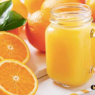 suco de inhame com laranja