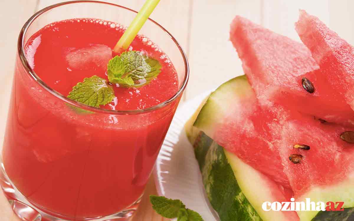 Suco de melancia natural diferente