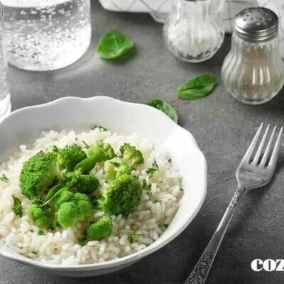 Arroz com brócolis