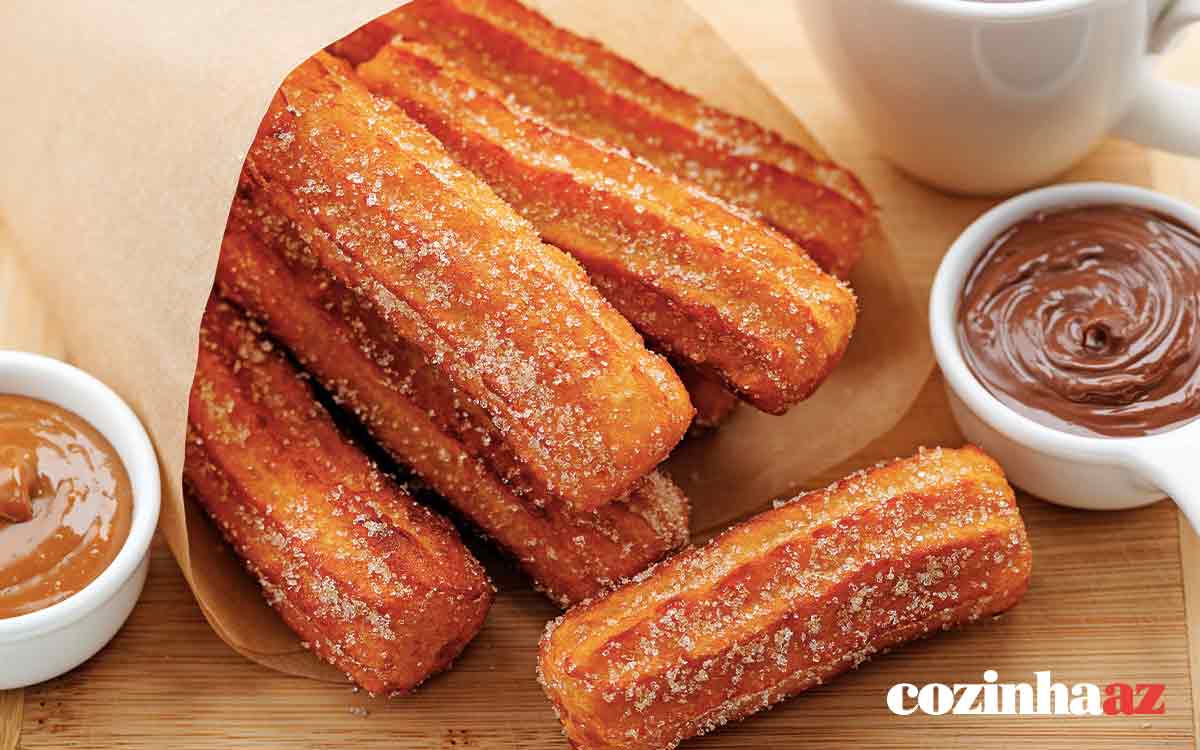 Churros caseiro simples e delicioso