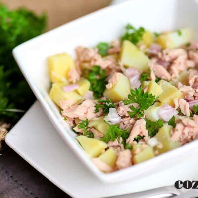 Salada de batata com atum