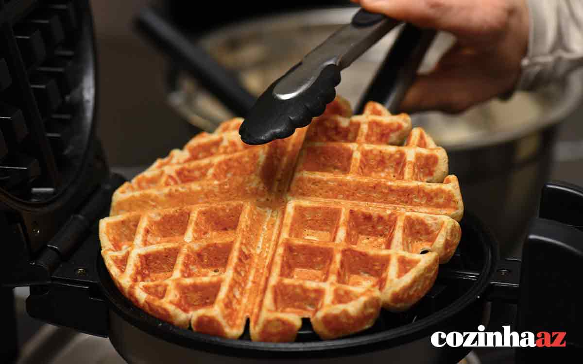 Waffle de pão de queijo