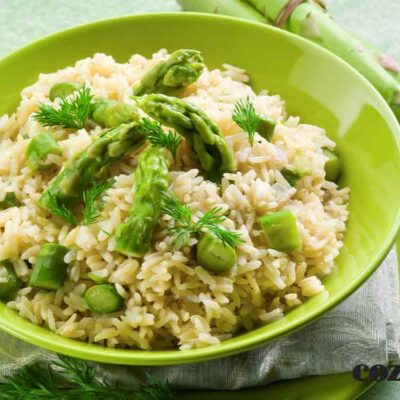 Risoto de aspargos