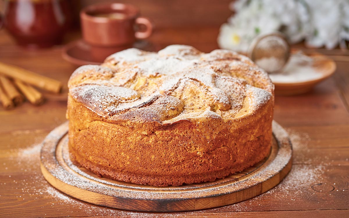 bolo de maçã