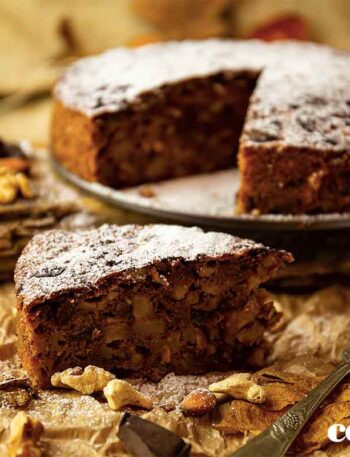 Bolo de Nozes com Maçã
