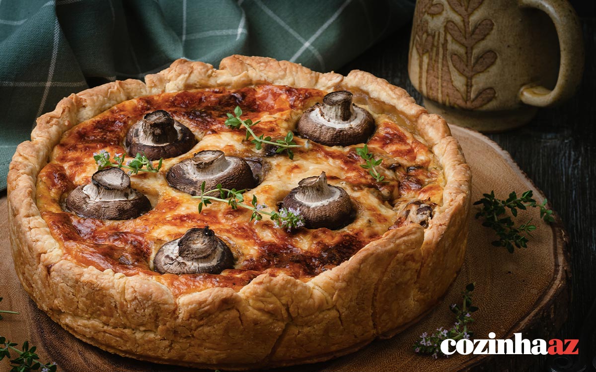 Quiche de cogumelo