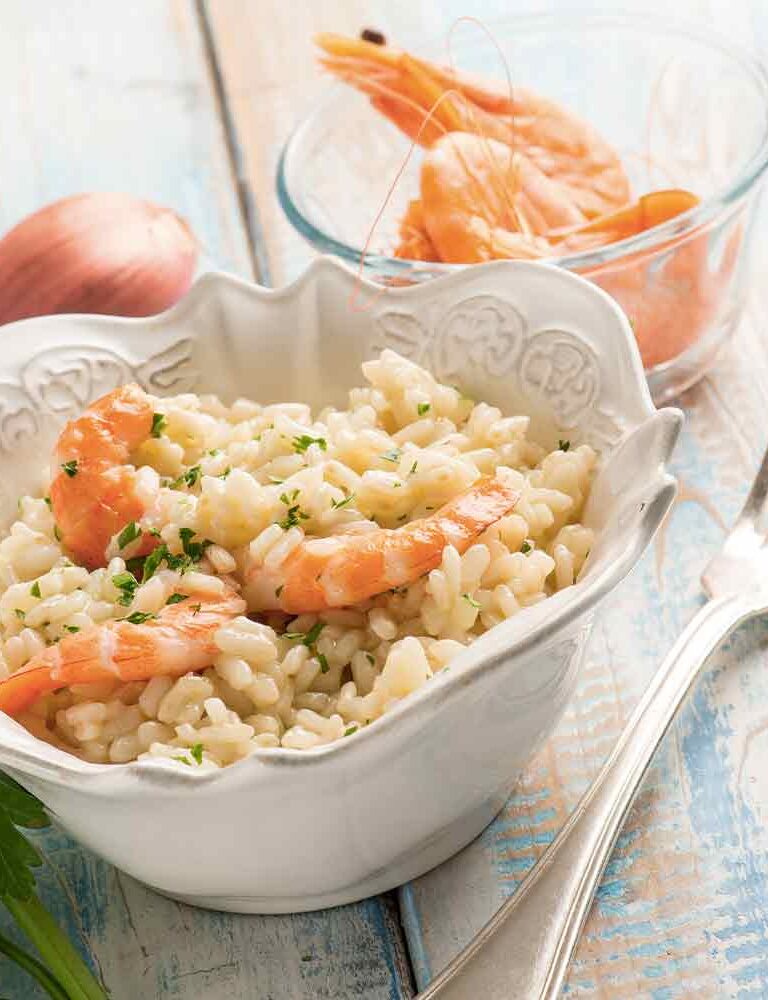 risoto de camarão