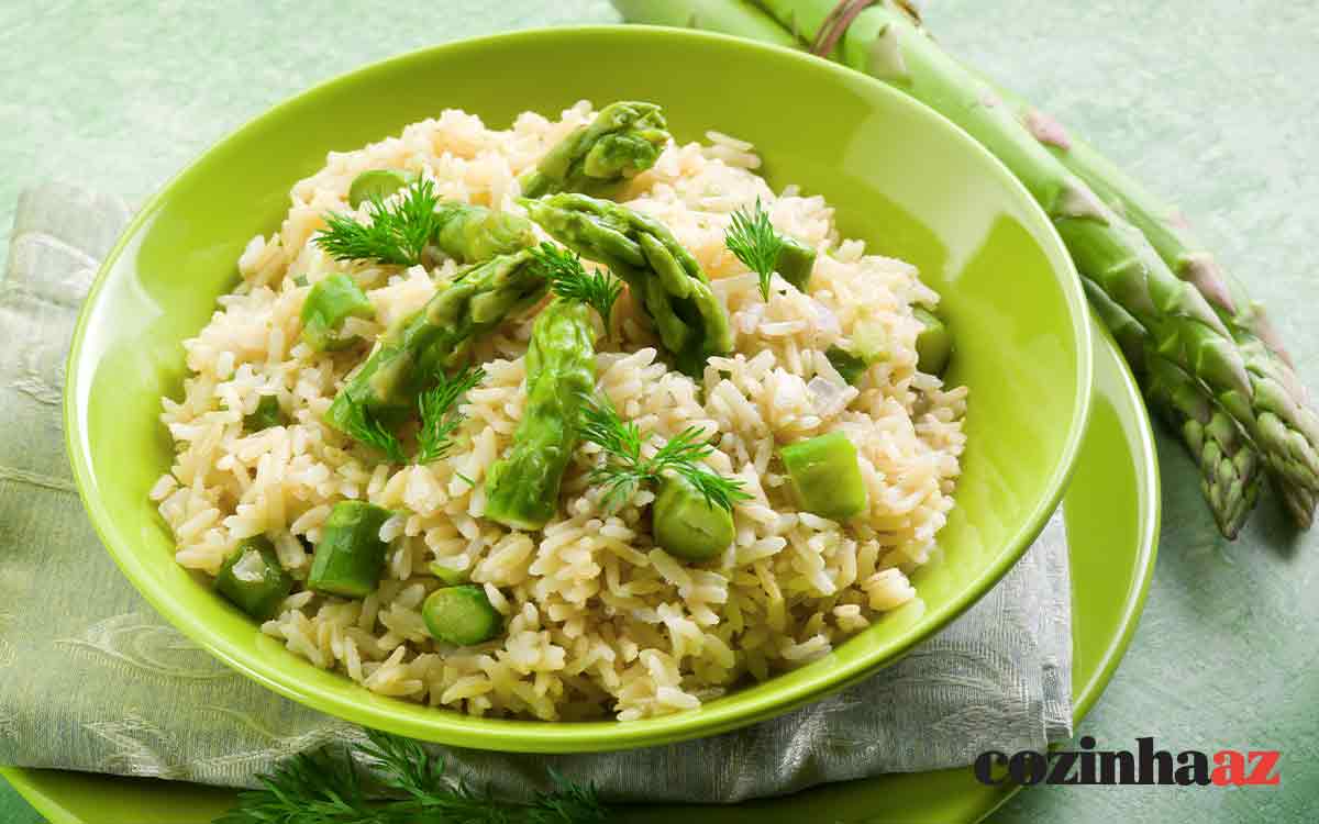 Risoto de aspargos