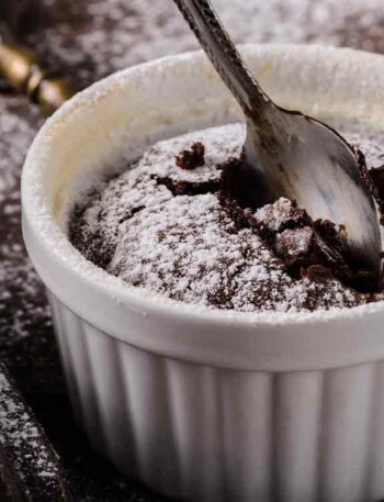 Suflê de chocolate