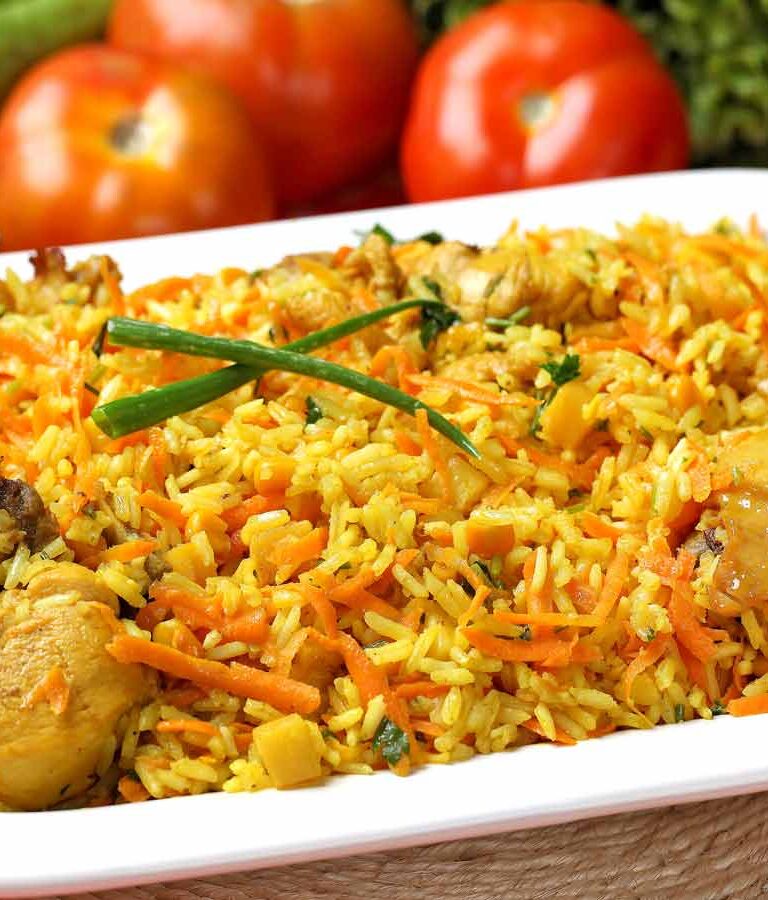 galinhada com legumes
