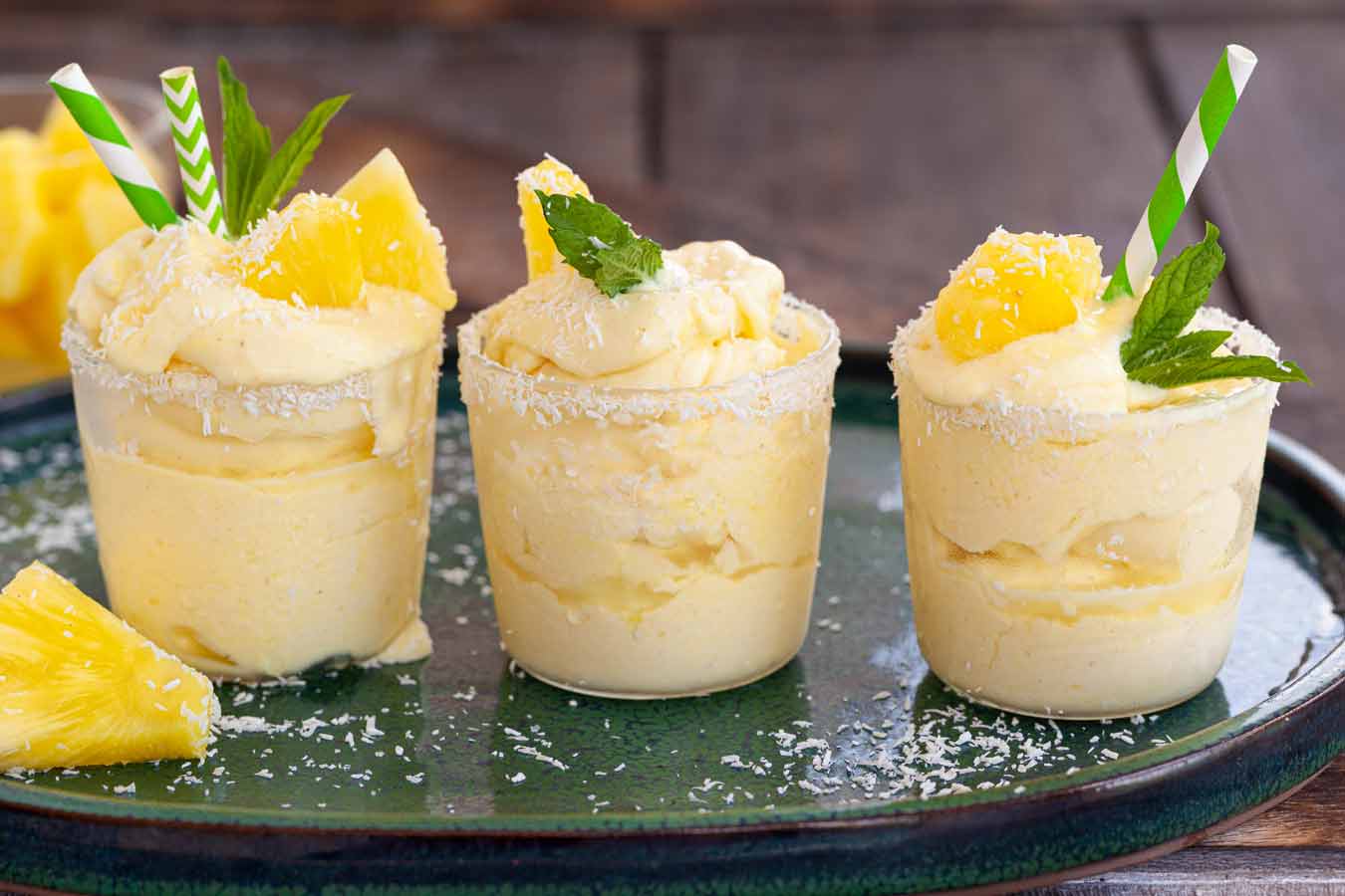 gelado de abacaxi