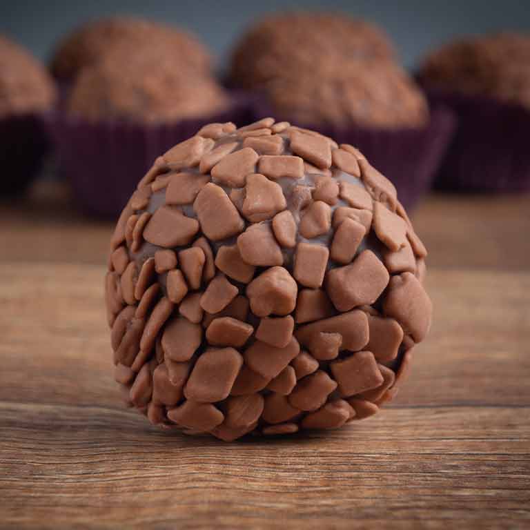 brigadeiro de casca de banana