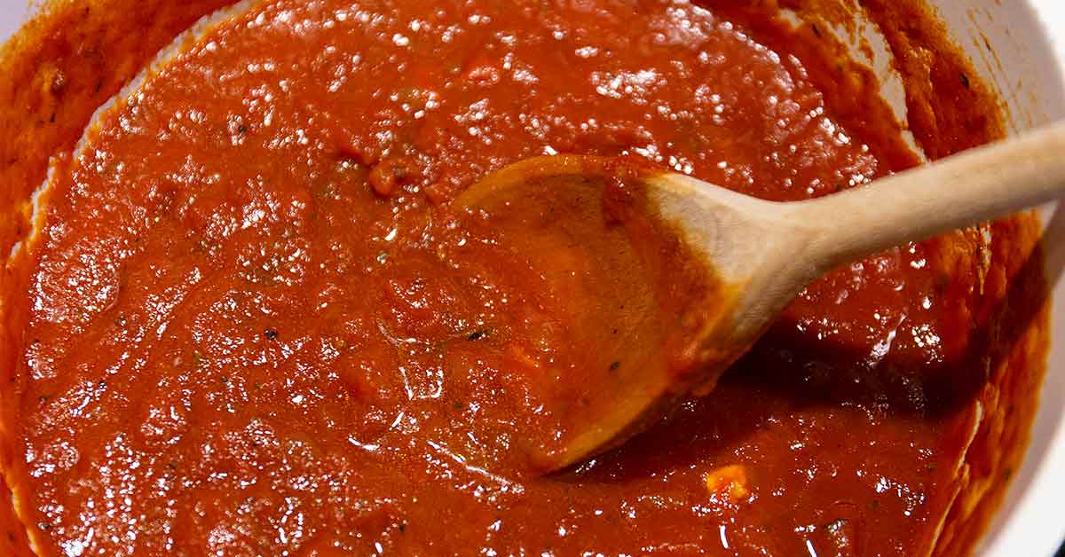 molho de tomate caseiro